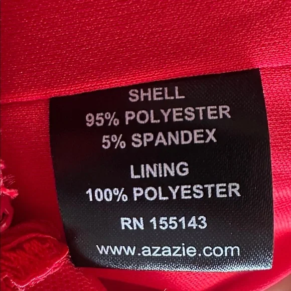 Azazie Adaly Red Dress with Sequin Details - Picture 11 of 13